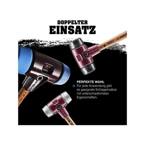 Halder SIMPLEX-Schonhammer mit Superplastik-Einsätzen (weiß) 60G mm (3007.060)
