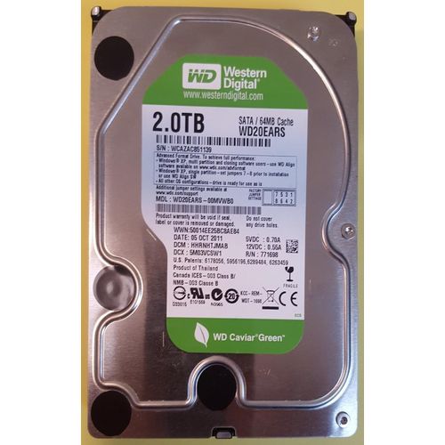 Western Digital WD20EARS 2TB SATA2 3,5