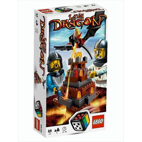 LEGO SPIELE Lava Dragon 131-teilig, 2 - 4 Spieler, ab 7 Jahr (3838)