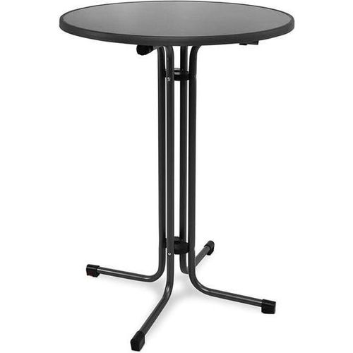 Bartisch / Stehtisch klappbar Ø 85 cm eisengrau Stahl