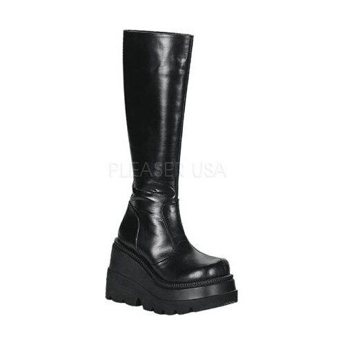 SHAKER-100 Damen Boots von DemoniaCult, Schwarz EU 40, US 10