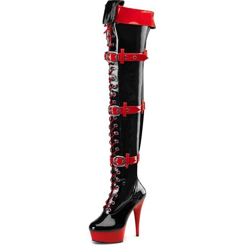 Funtasma - y Overknee-Plateaustiefel - Medic -3028 schwarz lack Gr.40