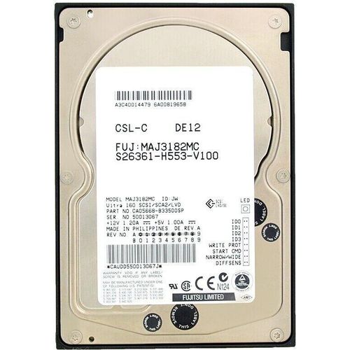 Festplatte Fujitsu MAJ3182MC 18GB U160 SCSI 80Pin 10000Rpm 3.5'' Zoll