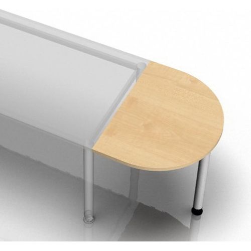 Anbautisch mit Fuß 60x80cm Ahorn