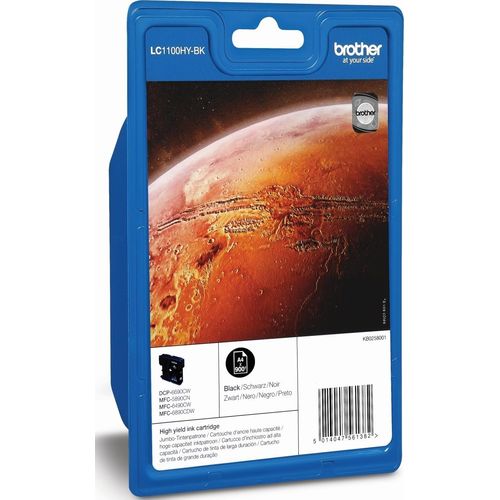 Tintenpatrone Brother LC1100HYBK schwarz Packung mit 5 Stück