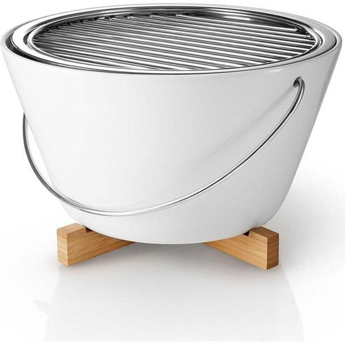 Holzkohle-Tischgrill - Ø 31 cm - Weiß - Eva Solo