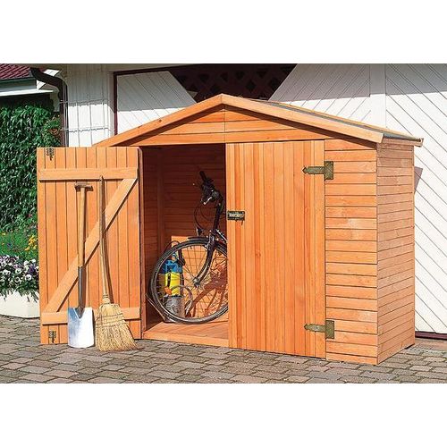 Gartenschrank promadino Heidelberg 227 x 82 x 173 cm braun