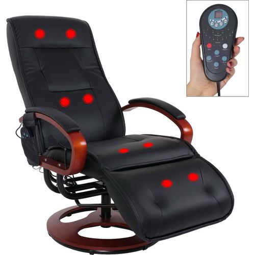 Relaxsessel Terni II mit Massage Kunstleder, schwarz