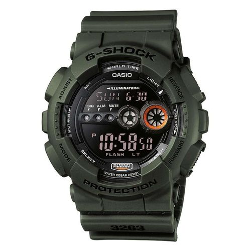 Casio Uhr G-Shock GD-100MS-3ER Digitaluhr Natogrün