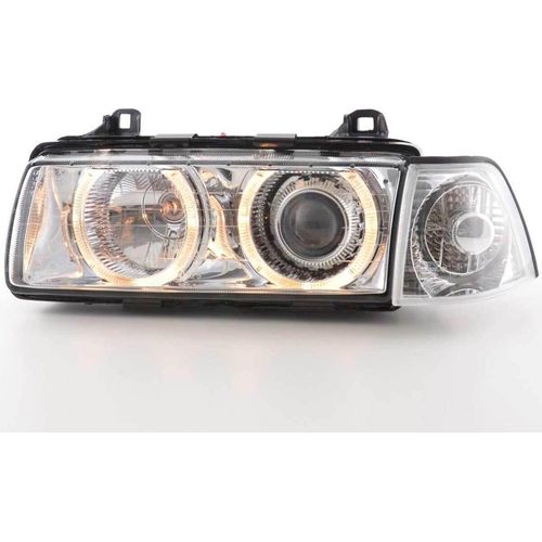 Scheinwerfer Angel Eyes BMW 3er Limo Typ E36 Bj. 92-98 chrom