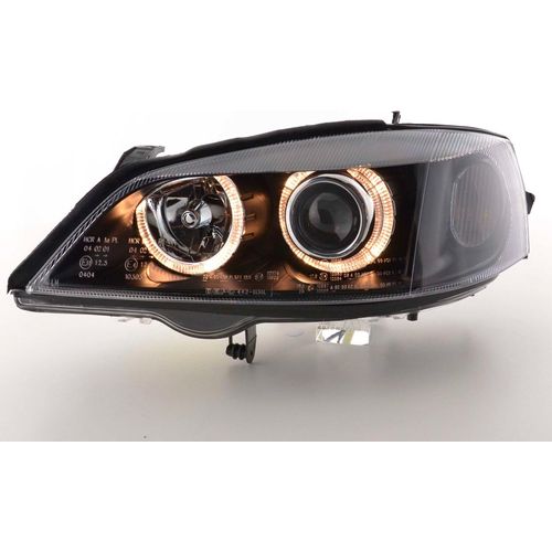 Scheinwerfer Angel Eyes Opel Astra G Bj. 98-03 schwarz
