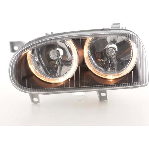 Scheinwerfer Angel Eyes VW Golf 3 Typ 1HXO, 1 EXO Bj. 91-97 schwarz