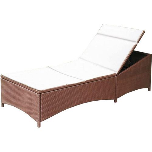 Poly-Rattan Liege braun