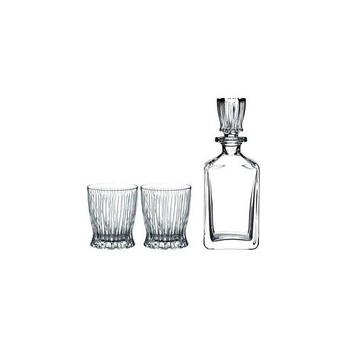 Whisky Set Fire, Riedel - 2 Tumbler + Whiskykaraffe