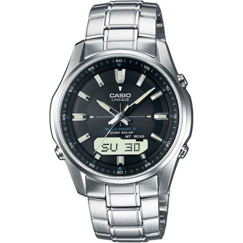 Casio Funk LCW-M100DSE-1AER LCW-M100DSE-1AER Silber Schwarz Herren Funkuhr