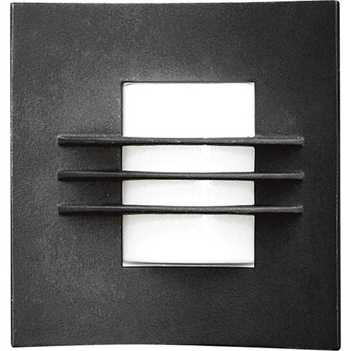 Konstsmide Idun Wandleuchte schwarz lackiertes Aluminium, opales Acrylglas, Hand EU 508-752
