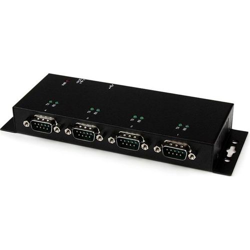 StarTech.com 4 Port USB auf DB9 RS232 Serieller Adapter-Hub - Industrielle DIN Schienen- und Wand-Montage - USB - 4 x Number of Serial Ports External - 1 x Number of USB Ports