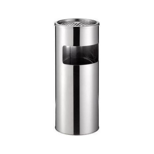 DURABLE Papierkorb EDELSTAHL mit Ascher metallic silber