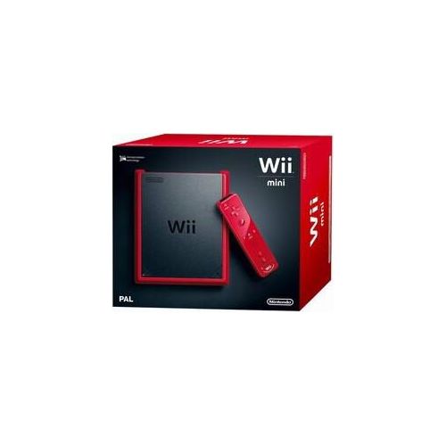 Nintendo Wii Mini Schwarz Rot - Zustand: Gut