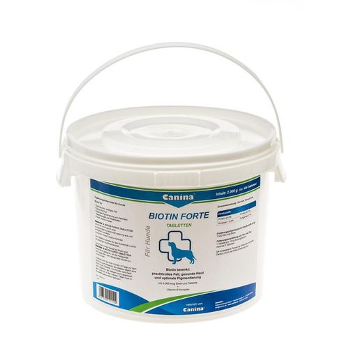 Canina Biotin Forte 2 kg, Hund, Tabletten, Haut & Haarkleid, Universal, Vitamin H (biotin), Vitamin B