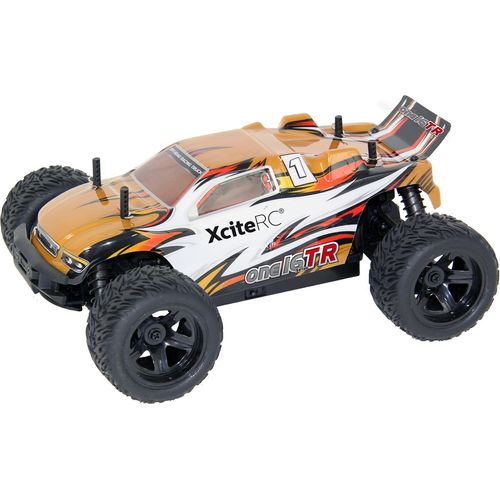 XciteRC Truggy one16 TR - 4WD RTR Modellauto, goldfarbene Karosserie, 30504000