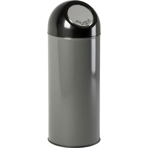 Abfallbehälter mit Druckdeckel und Inneneimer 55 Liter - Matallik, Schwarz