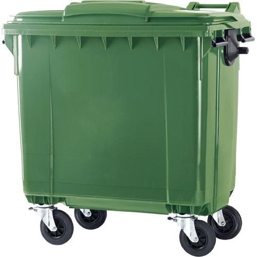 Container 770 Liter flachem Deckel - Grün