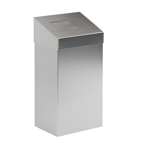 Abfallbehälter mit Pushdeckel 18 Liter matt edelstahl (31021802)