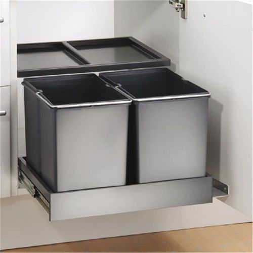 Naber Double Shorty plus. Abfallsammler, anthrazit. - Mülleimer