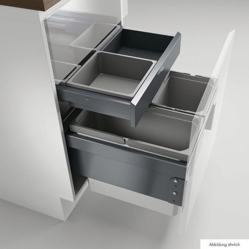 Naber Cox® Base 360 S/500-3 mit Base-Board, Abfallsammler für Frontauszüge, mit Biodeckel