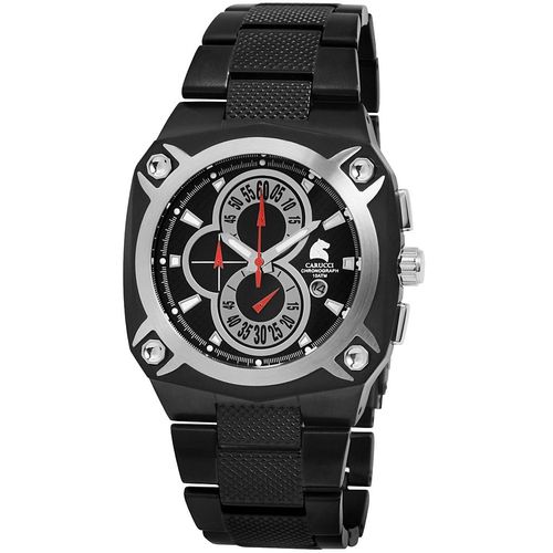 Carucci Chronograph Herrenuhr mit Metallband