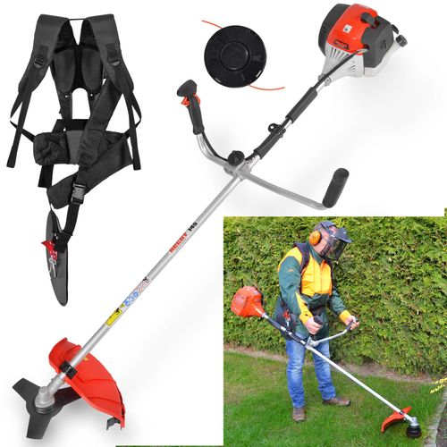 HECHT 145 Freischneider Benzin mit Tragegurt | 25,5 & 43 cm Schnittkreis | 2 PS / 43 cm³
