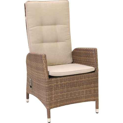 Gartensessel / Korbsessel Garda greemotion Polyrattan braun