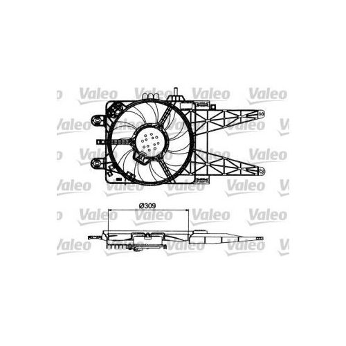 VALEO Elektromotor, Kühlerlüfter 698484