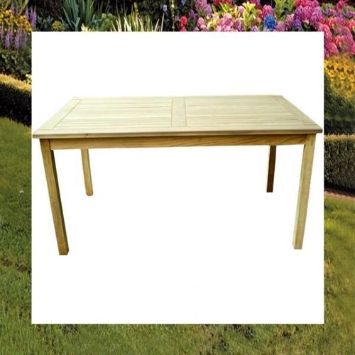 Tisch Gartentisch rechteckig 150 x 90 cm in premium Teakholz