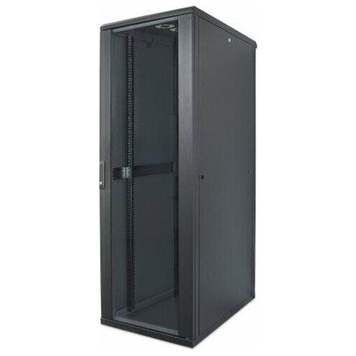 INTELLINET Netzwerkschrank 22HE 600x800mm schwarz,unmontiert (Speditionsversand)