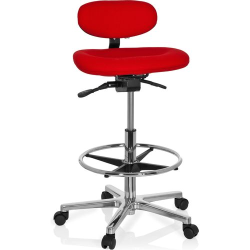 hjh OFFICE Counterstuhl WORK MF Arbeitsstuhl ohne Armlehnen Stoff