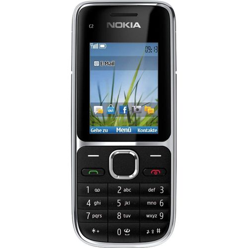 Nokia C2-01 Handy (5,1 cm (2 Zoll), 3,2 Megapixel Kamera) schwarz 