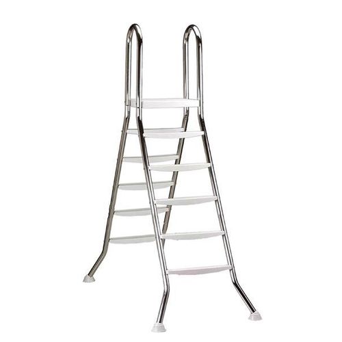 myPool Pool Leiter / Edelstahl Hochbeckenleiter 120cm 5 Stufen