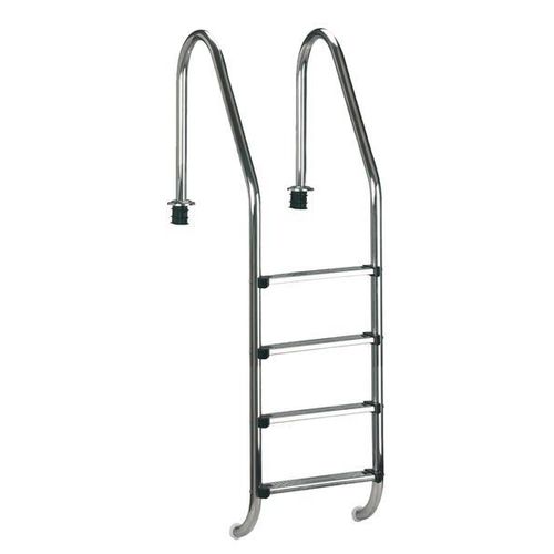 myPool Pool Leiter Edelstahl Tiefbeckenleiter Weitholm 150cm 4 Stufen