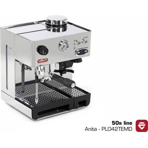 Lelit PL042TEMD, Espressomaschine, 2,7 l, Kaffeebohnen, Gemahlener Kaffee, Eingebautes Mahlwerk, 1200 W, Edelstahl