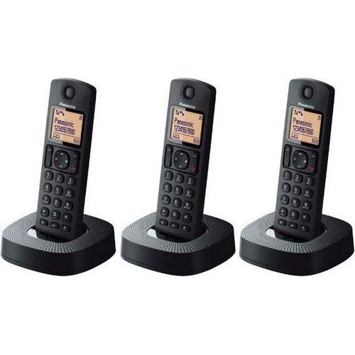 Panasonic Dect Tri Pack Schnurloses Festnetztelefon Schwarz One Size / EU Plug 220V Schwarz One Size