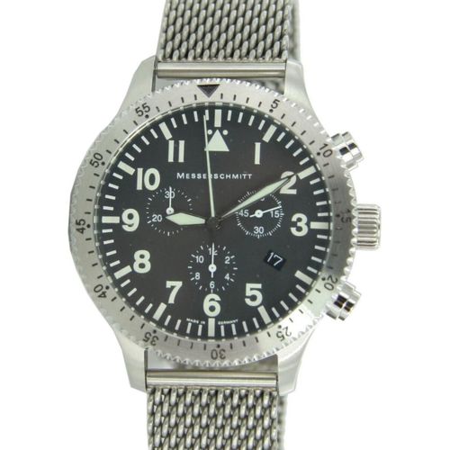 Aristo Herren Messerschmitt Uhr Chrono Fliegeruhr ME 5030M / 5030M