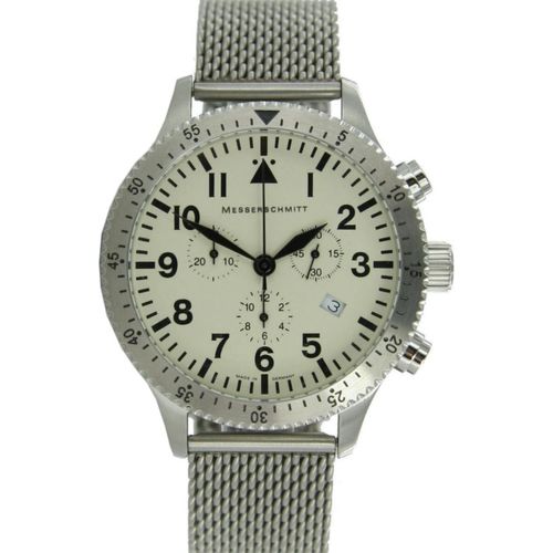 Aristo Herren Messerschmitt Uhr Chronograph Fliegeruhr ME-5030MBEIGE