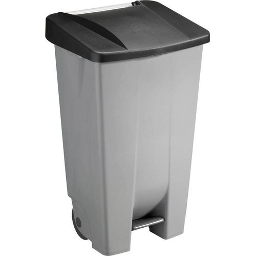 helit Mülleimer 120,0 l grau, schwarz