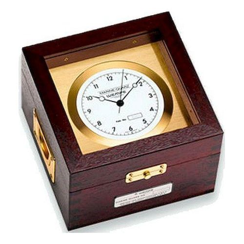 Wempe - CW800015 - Quarz-Chronometer - 185mm - Messing und Mahagoni - arabische Ziffern - SCHIFFSUHREN PRO