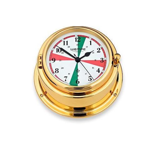 Wempe - CW310014 - Quarz-Schiffsuhr - 150mm - Messing - arabische Ziffern - Funksektoren - BREMEN II