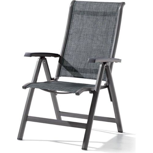 Sieger Calvi Klappsessel Aluminium/Textilene Weiß/Hellgrau