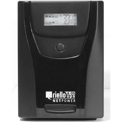 Riello NPW 1000 Net Dialog USV, 1000 VA / 600 Watt, Line-Interaktive USV-Anlage nach EN 62040-3 (VI-SY-311) Stromversorgung mit Line-Interactive-Technologie, Automatischem Spannungsstabilisator, Automatischem Batterietest etc