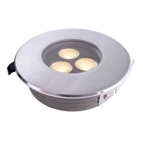 LED Bodeneinbaustrahler, Flat, 3 x 2 Watt warmweiß, 15°